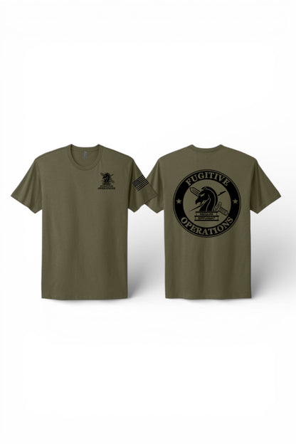 PRINTED ICE FUGITIVE OPS T-SHIRT NEXT LEVEL SOFT COTTON 3600