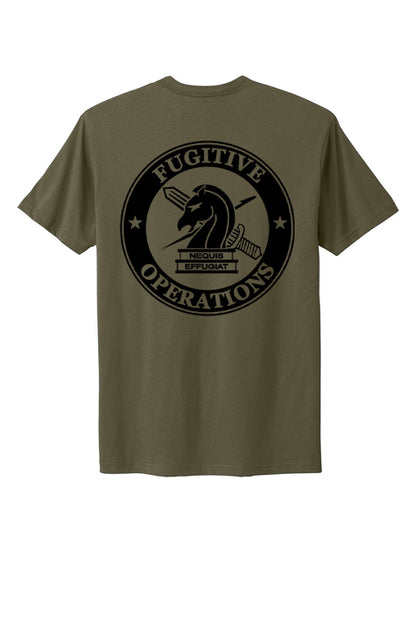 PRINTED ICE FUGITIVE OPS T-SHIRT NEXT LEVEL SOFT COTTON 3600