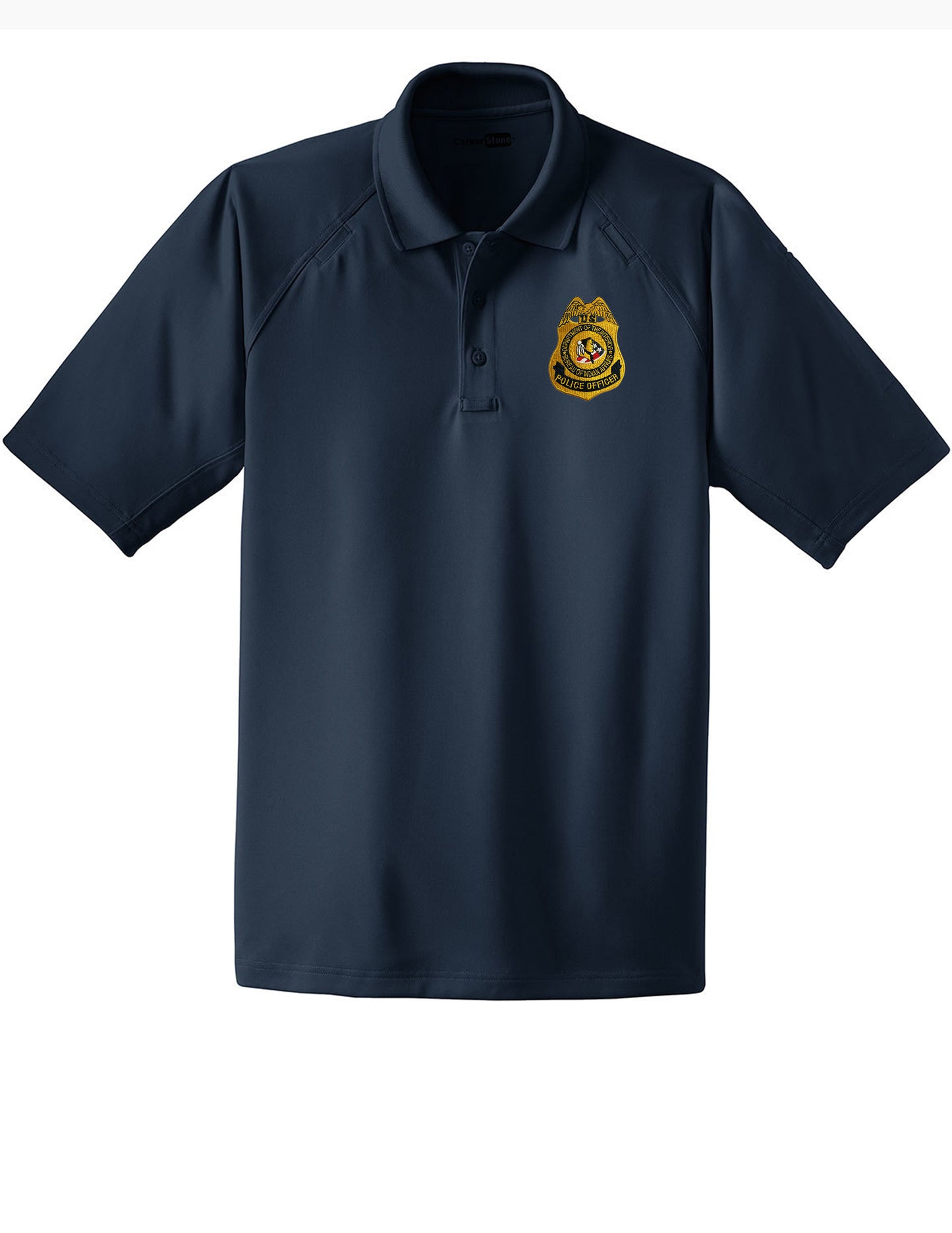 MEN'S BIA POLICE OFFICER BADGE POLO-CS410
