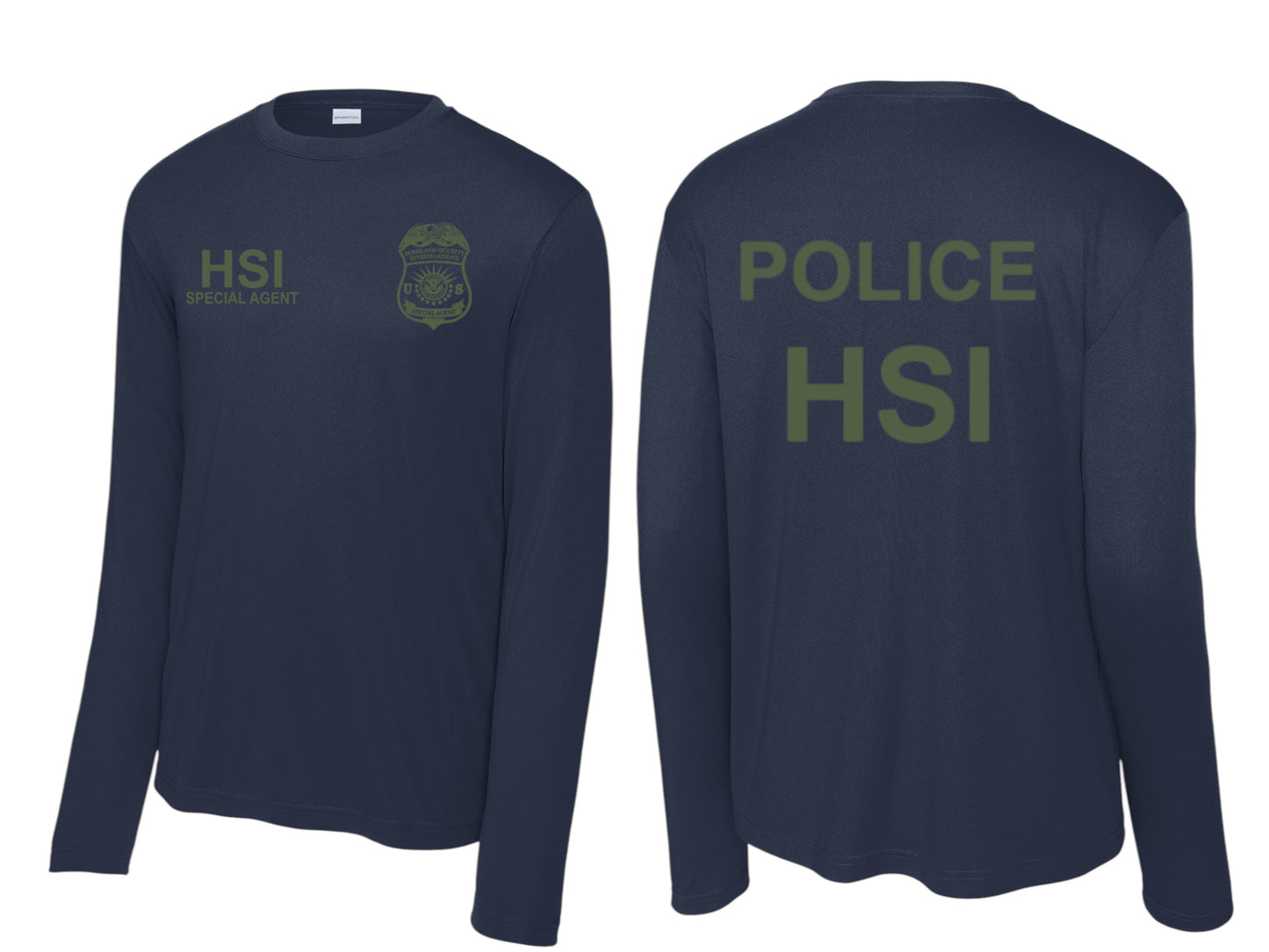 HSI SPECIAL AGENT LONGSLEEVE WICKING RAID TSHIRT-ST350LS