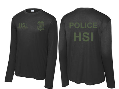 HSI SPECIAL AGENT LONGSLEEVE WICKING RAID TSHIRT-ST350LS