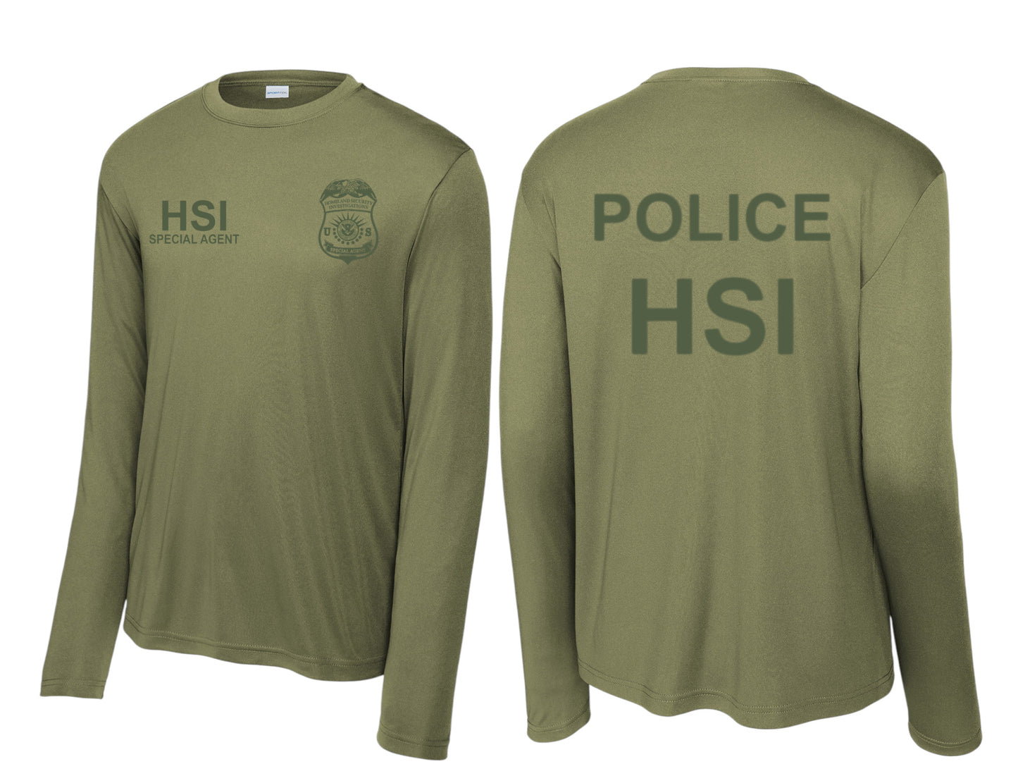 HSI SPECIAL AGENT LONGSLEEVE WICKING RAID TSHIRT-ST350LS