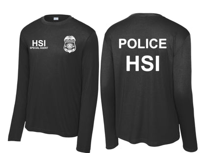 HSI SPECIAL AGENT LONGSLEEVE WICKING RAID TSHIRT-ST350LS