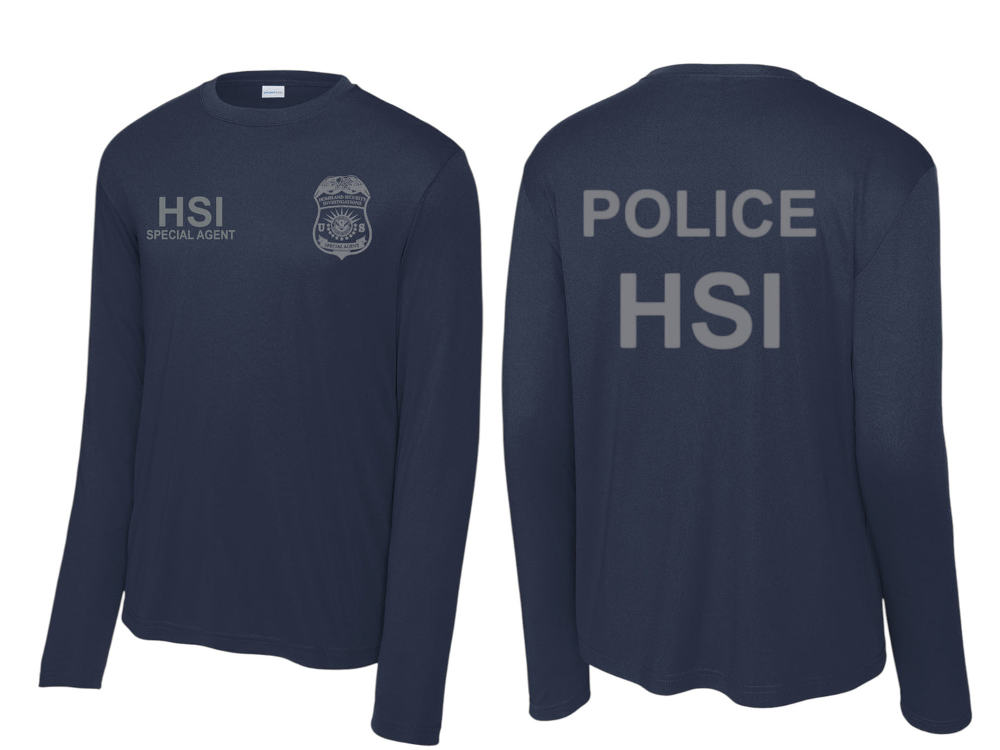 HSI SPECIAL AGENT LONGSLEEVE WICKING RAID TSHIRT-ST350LS