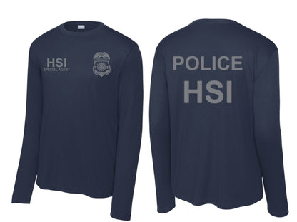 HSI SPECIAL AGENT LONGSLEEVE WICKING RAID TSHIRT-ST350LS