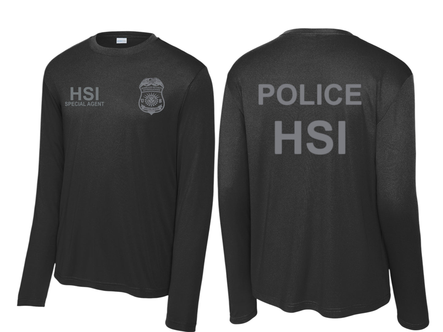 HSI SPECIAL AGENT LONGSLEEVE WICKING RAID TSHIRT-ST350LS