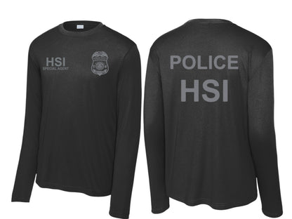 HSI SPECIAL AGENT LONGSLEEVE WICKING RAID TSHIRT-ST350LS