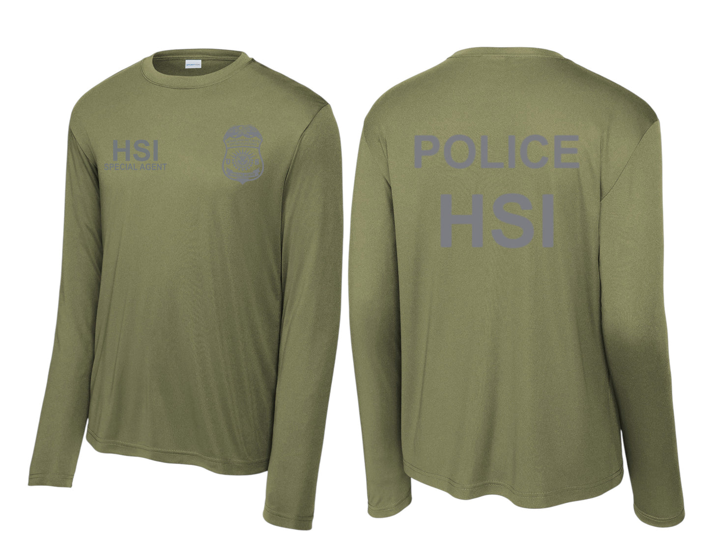 HSI SPECIAL AGENT LONGSLEEVE WICKING RAID TSHIRT-ST350LS