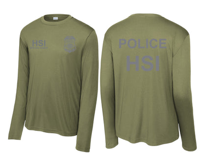 HSI SPECIAL AGENT LONGSLEEVE WICKING RAID TSHIRT-ST350LS