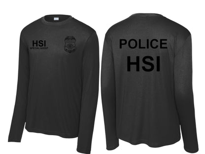 HSI SPECIAL AGENT LONGSLEEVE WICKING RAID TSHIRT-ST350LS