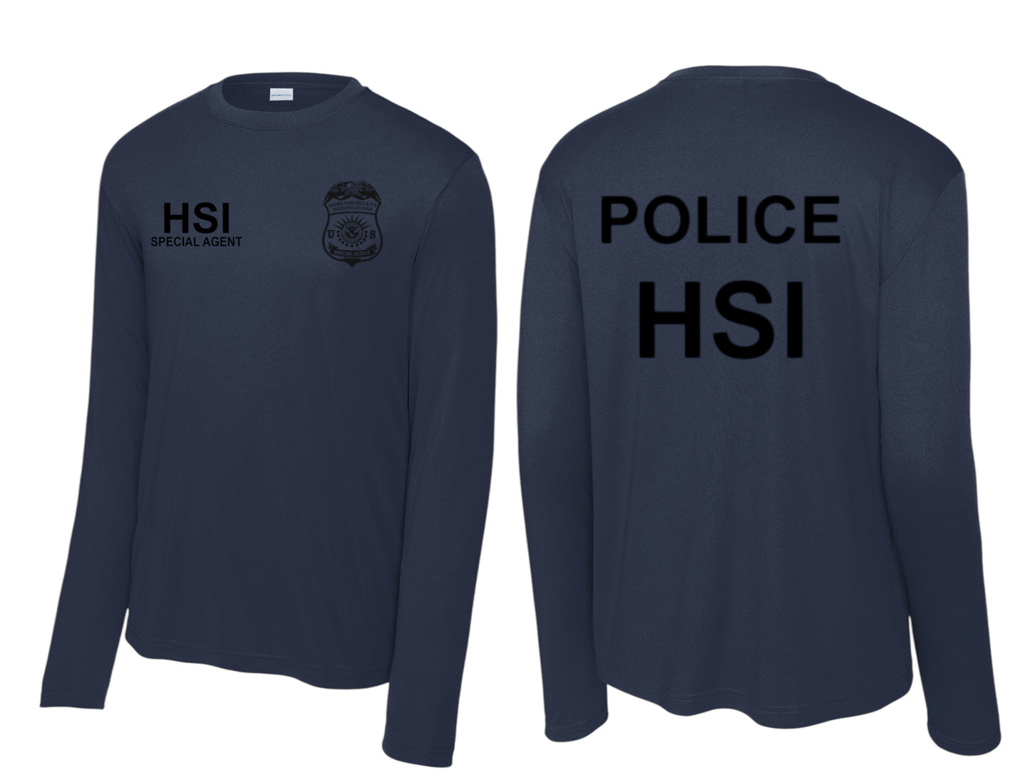 HSI SPECIAL AGENT LONGSLEEVE WICKING RAID TSHIRT-ST350LS