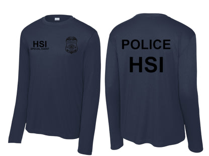 HSI SPECIAL AGENT LONGSLEEVE WICKING RAID TSHIRT-ST350LS
