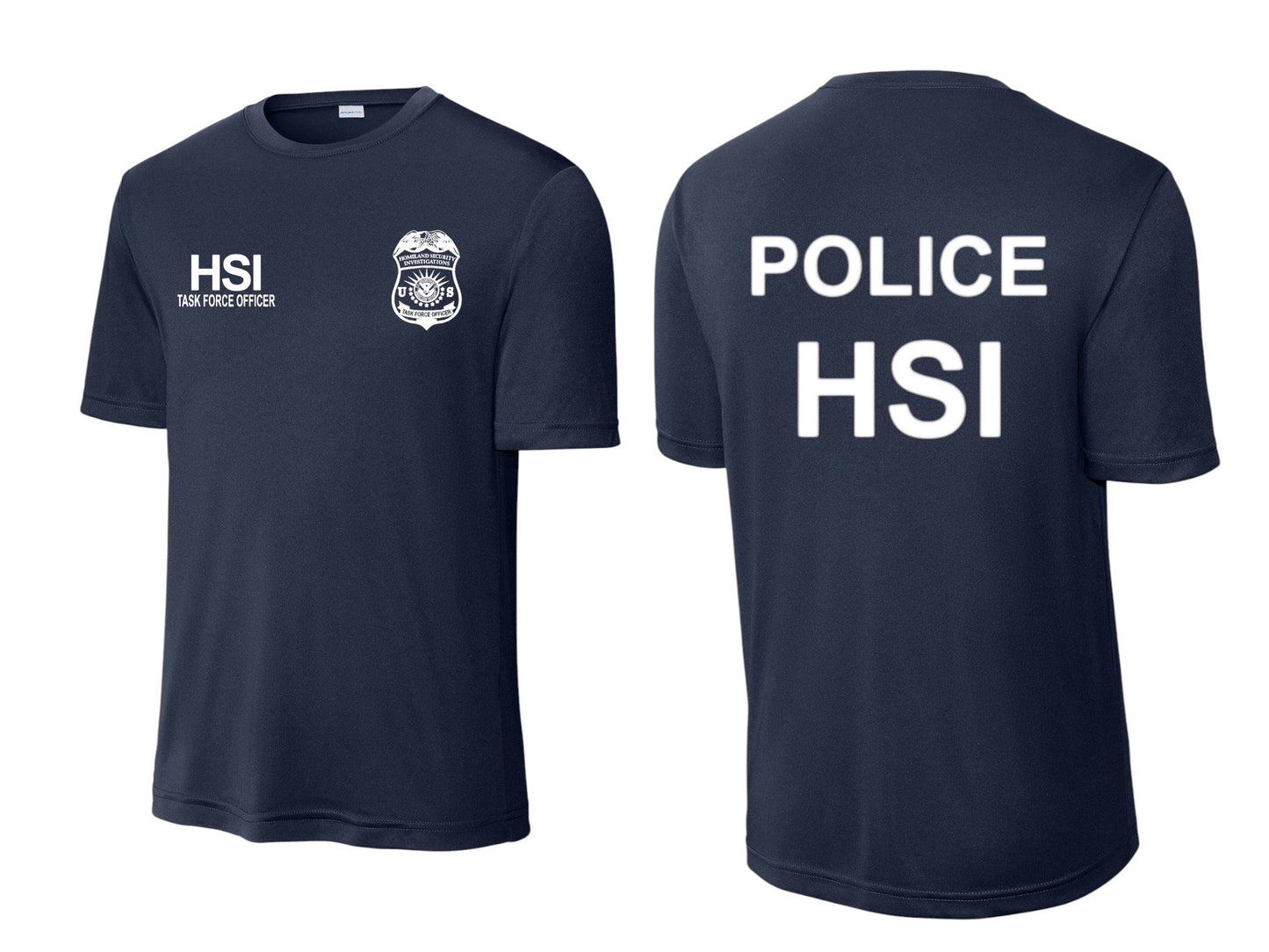 HSI TASK FORCE OFFICER WICKING RAID T-SHIRT-ST350