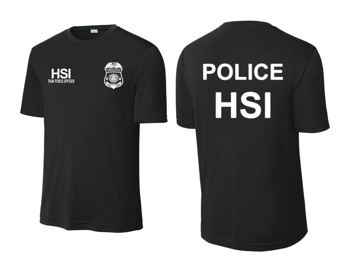 HSI TASK FORCE OFFICER WICKING RAID T-SHIRT-ST350
