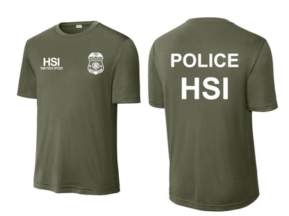 HSI TASK FORCE OFFICER WICKING RAID T-SHIRT-ST350
