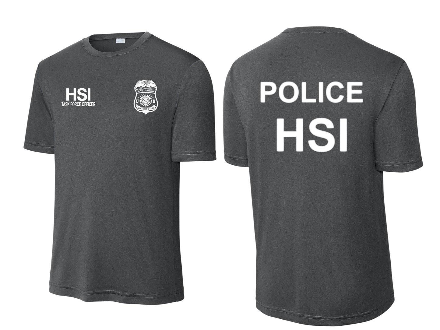 HSI TASK FORCE OFFICER WICKING RAID T-SHIRT-ST350