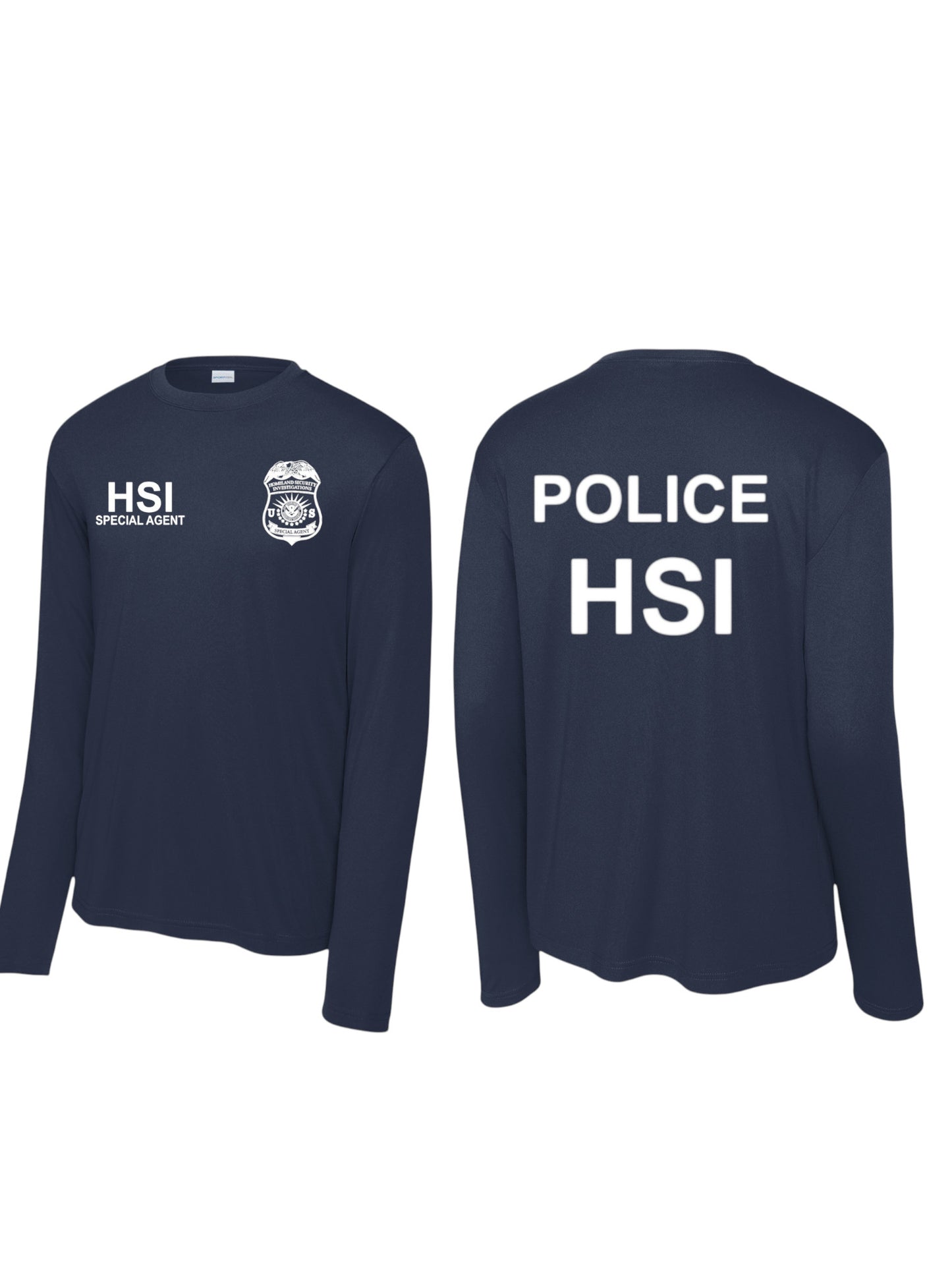 HSI SPECIAL AGENT LONGSLEEVE WICKING RAID TSHIRT-ST350LS