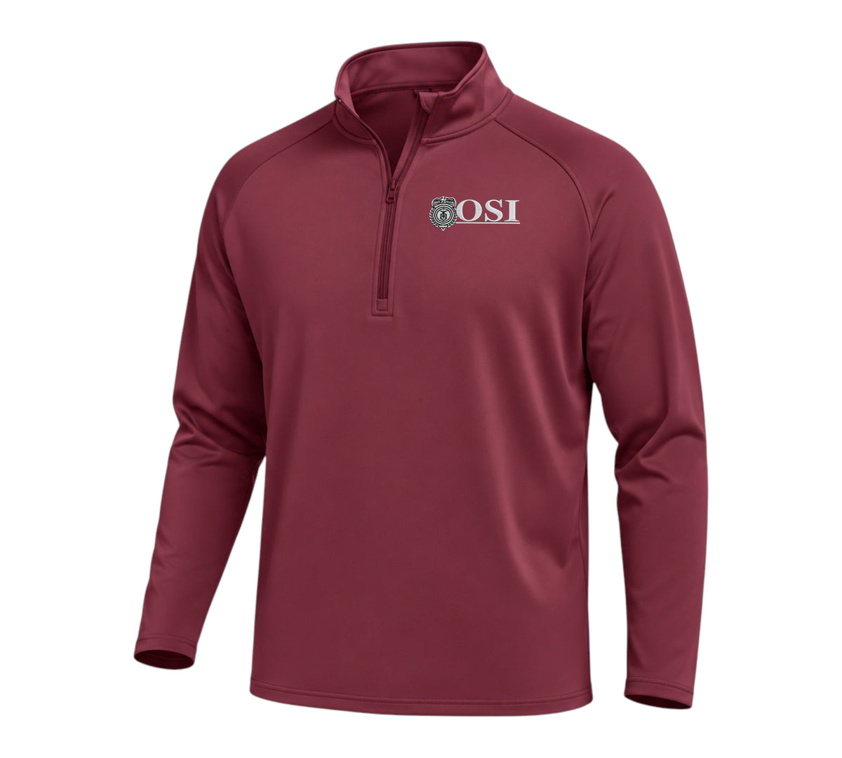 MEN'S OSI LOGO 1/4 ZIP PULLOVER SPORT-TEK SPORT WICK STRETCH ST850