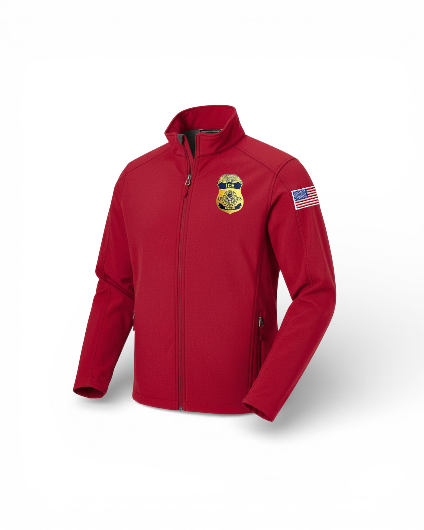 MEN'S ICE OFFICER BADGE SOFT SHELL JACKET-J317