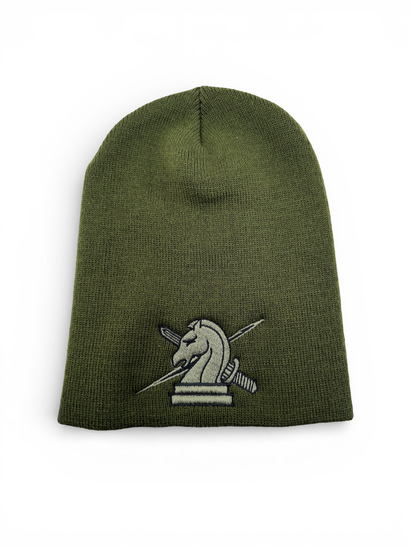 ICE FUGITIVE OPS (NO TEXT) EMBROIDERED ON SKULL KNIT BEANIE