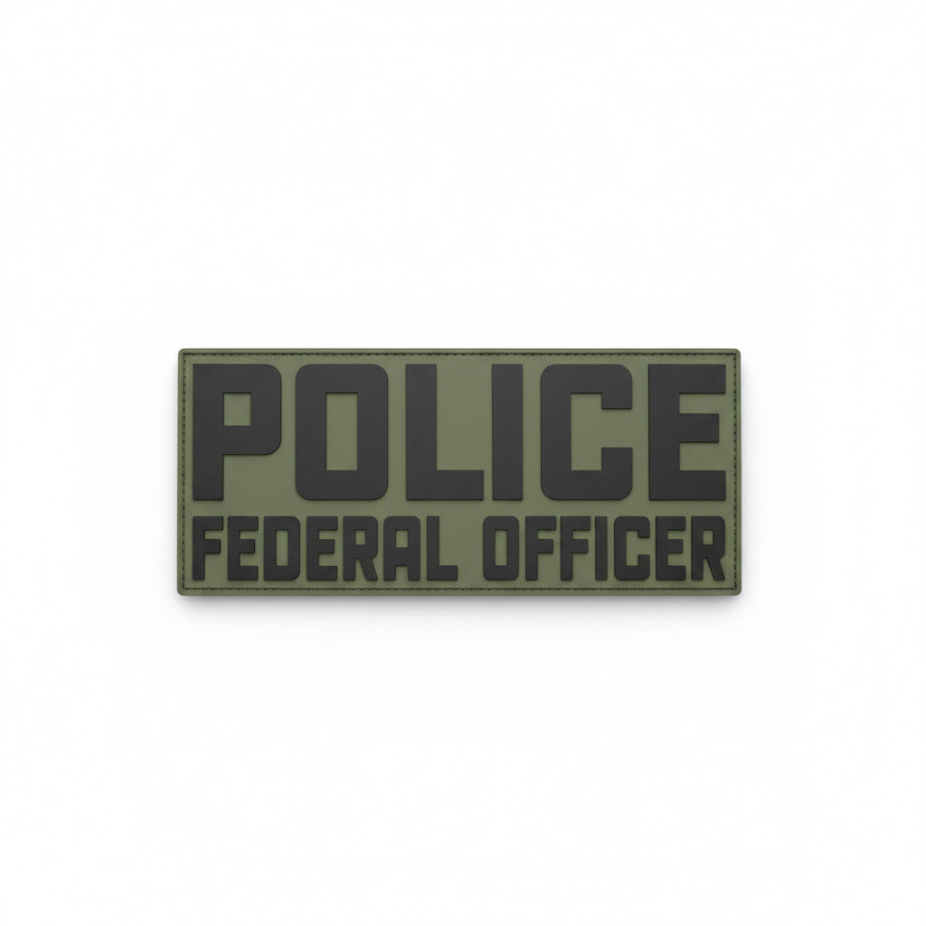 NEW PVC POLICE FEDERAL OFFICER 9"X4"