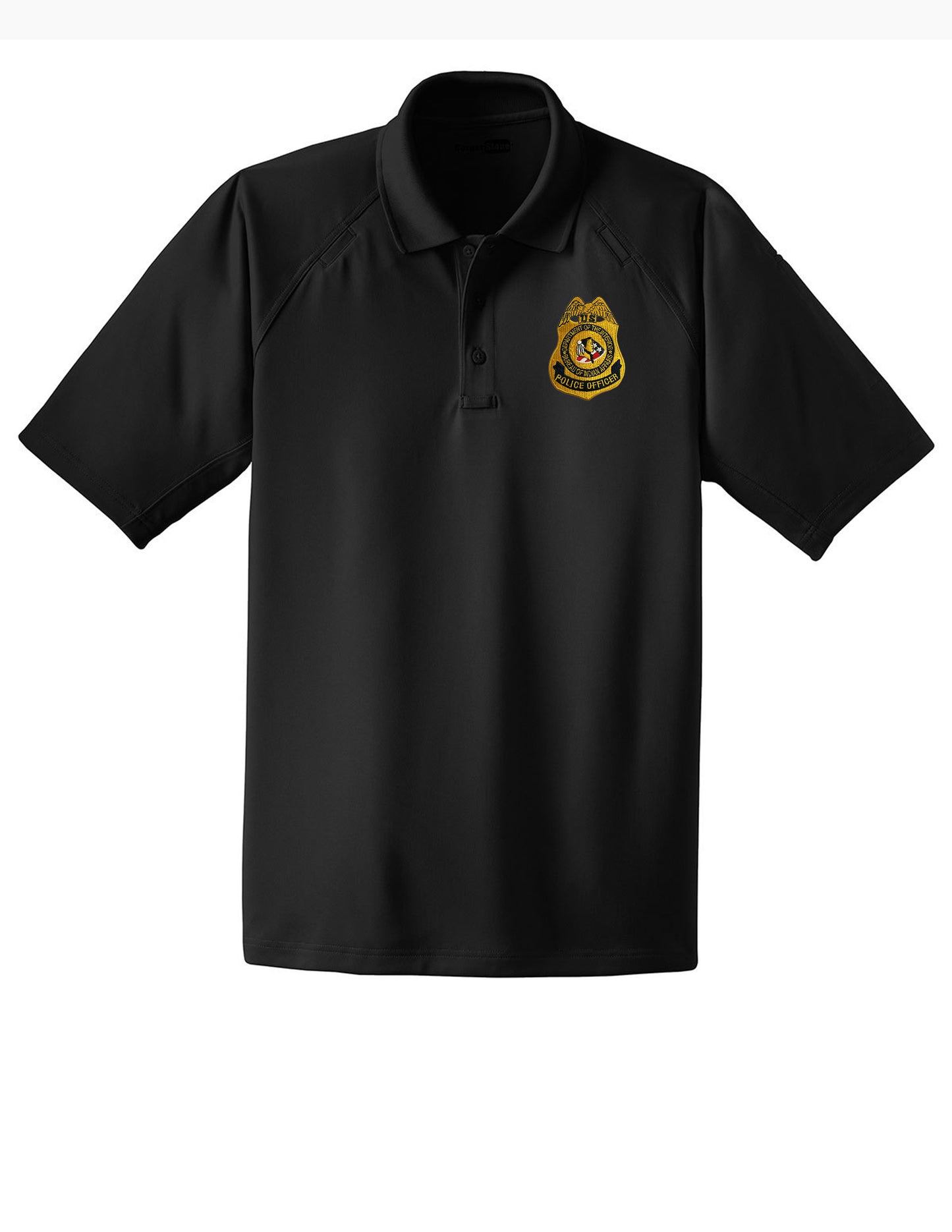 MEN'S BIA POLICE OFFICER BADGE POLO-CS410
