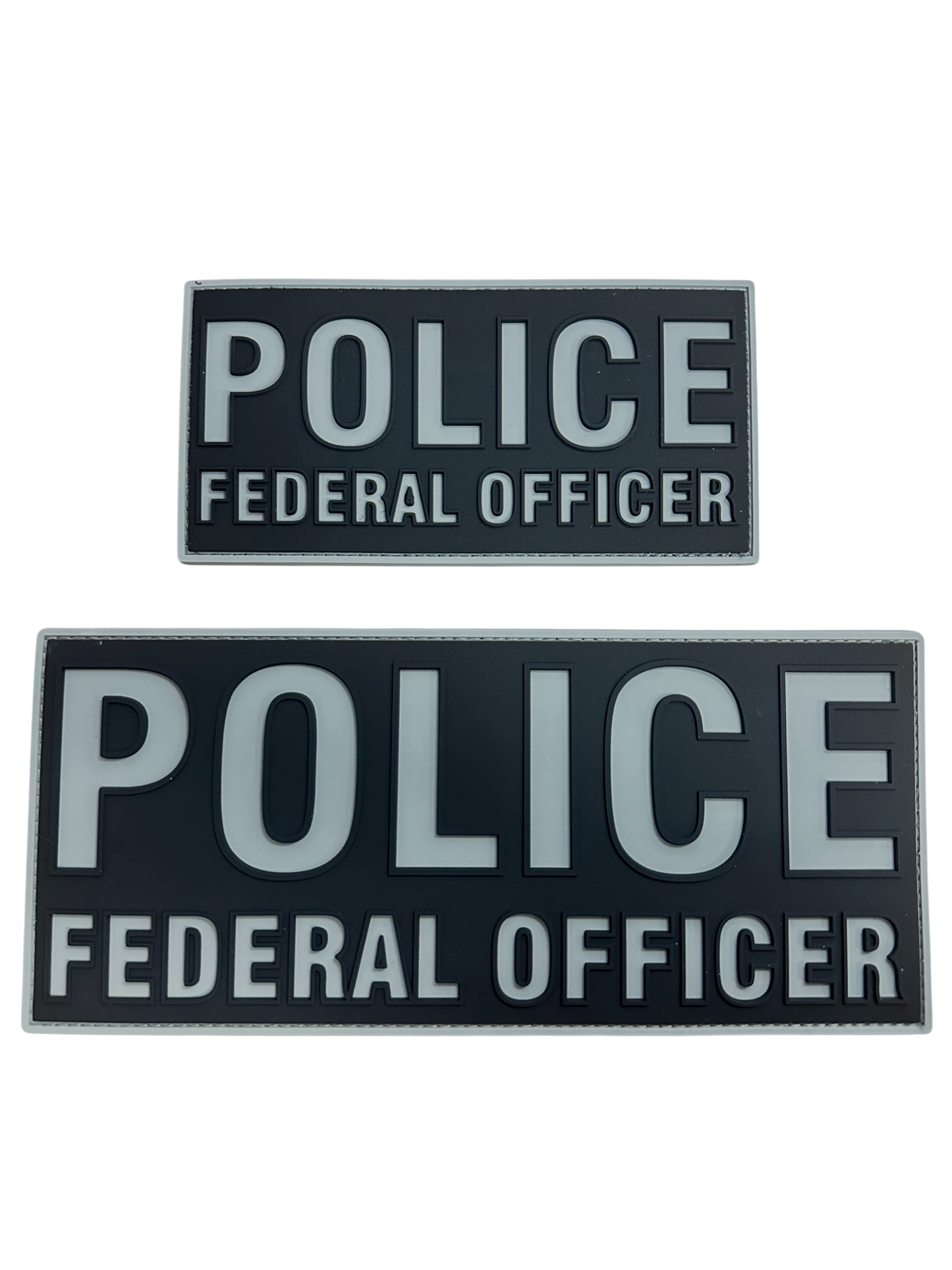 NEW! POLICE FEDERAL OFFICER PVC PATCH SET