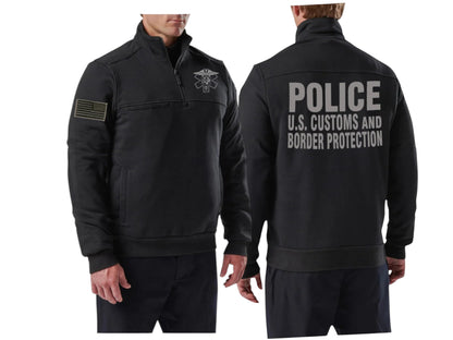 5.11 CBP OFO EMS JOB SHIRT 1/4 ZIP 2.0-72534-BLACK
