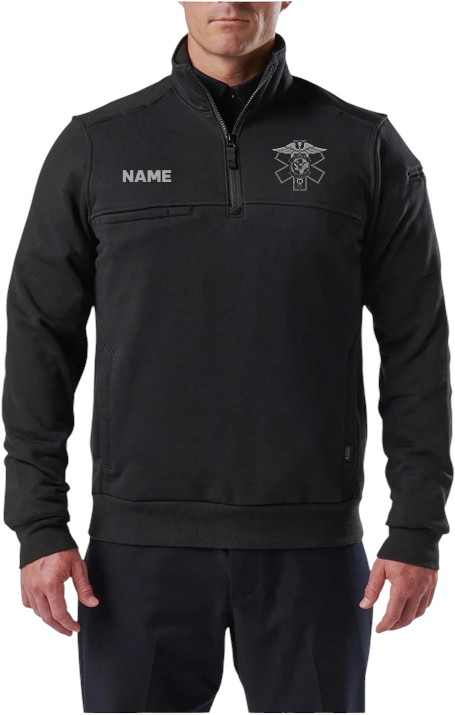 5.11 CBP OFO EMS JOB SHIRT 1/4 ZIP 2.0-72534-BLACK