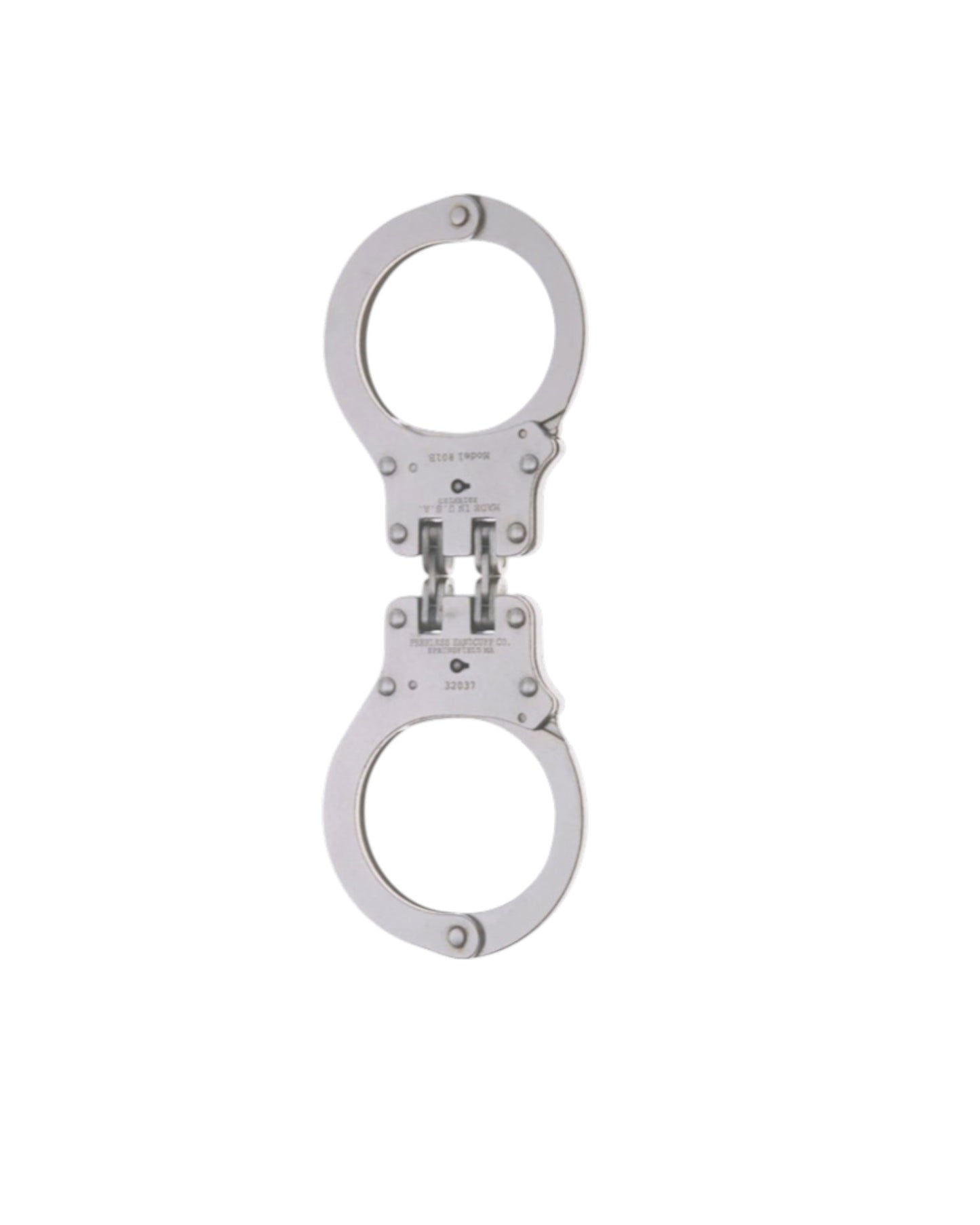 PEERLESS NICKEL FINISH HINGED HANDCUFFS-801C