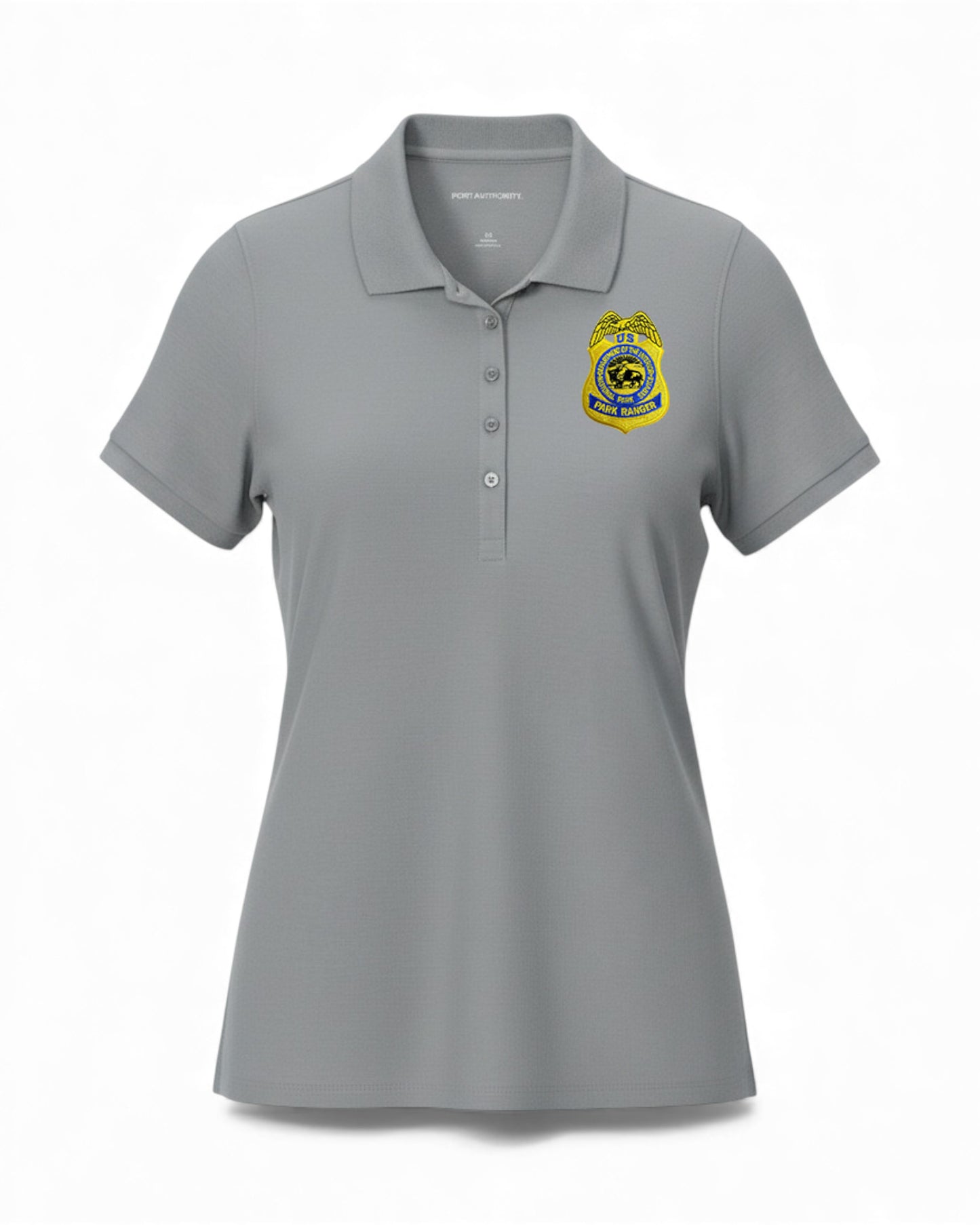 WOMEN'S PIQUE POLO-NPS GOLD BADGE