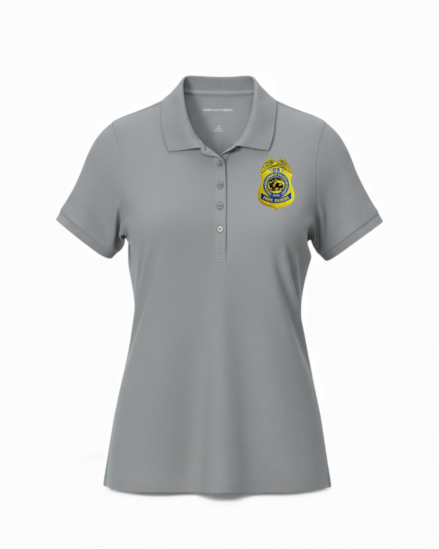 WOMEN'S PIQUE POLO-NPS GOLD BADGE
