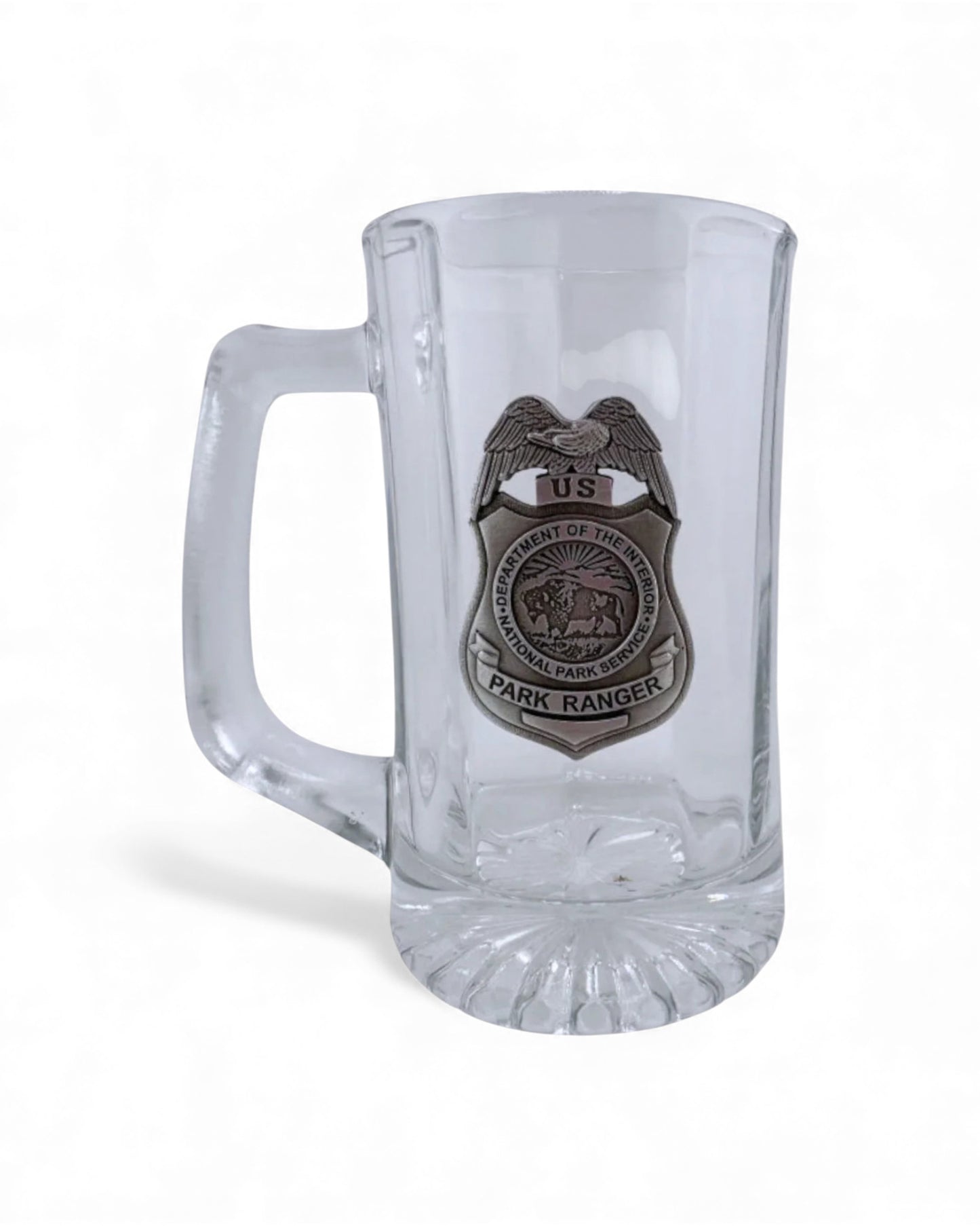 NPS PARK RANGER PEWTER BADGE BEER MUG