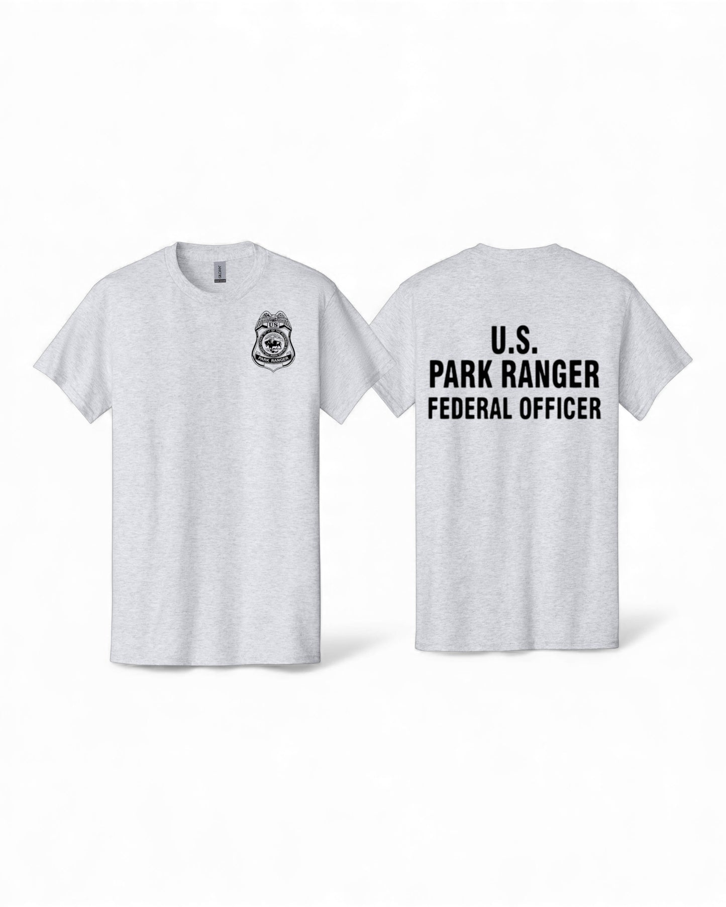NPS US PARK RANGER FEDERAL OFFICER T-SHIRT BLACK INK