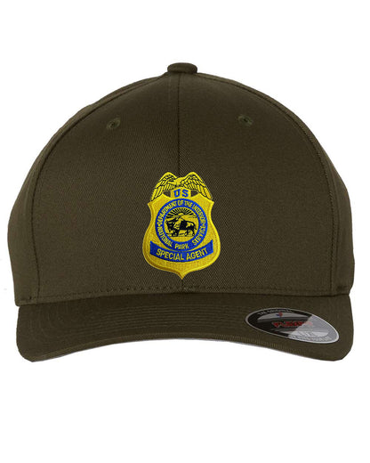 NPS SPECIAL AGENT BADGE ON FLEXFIT HAT