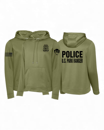 NPS PARK RANGER HOODED WICKING PULLOVER-F244