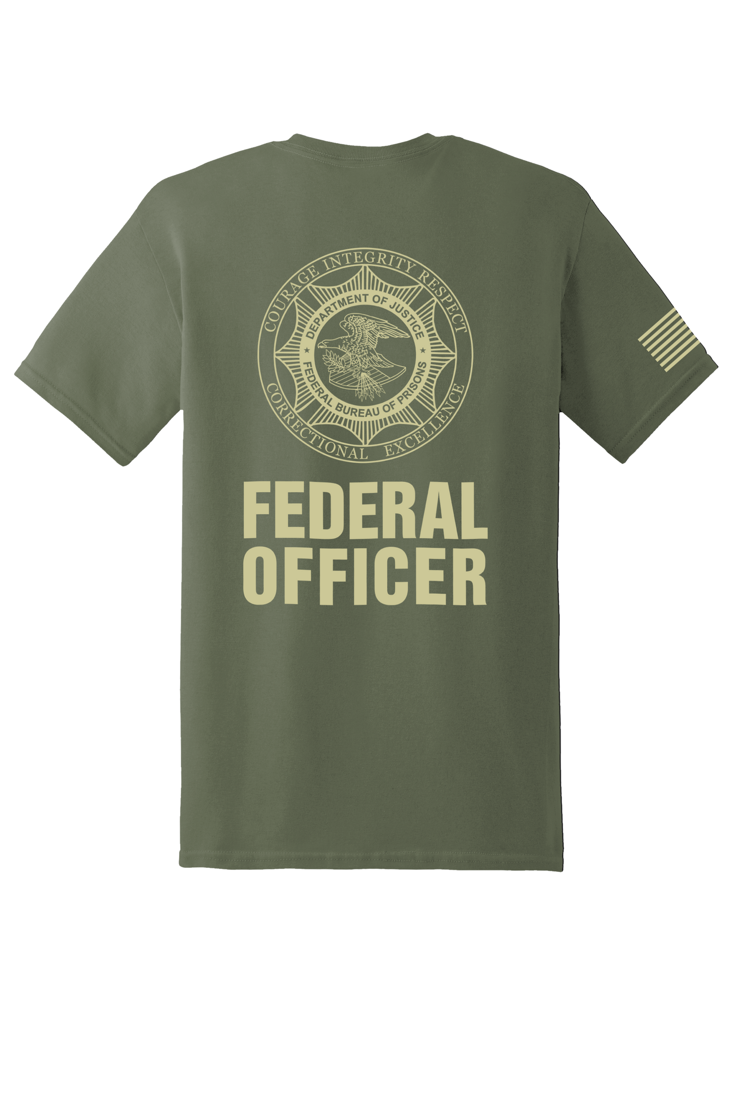 BOP FEDERAL OFFICER COTTON T-SHIRT