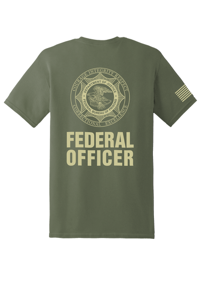 BOP FEDERAL OFFICER COTTON T-SHIRT