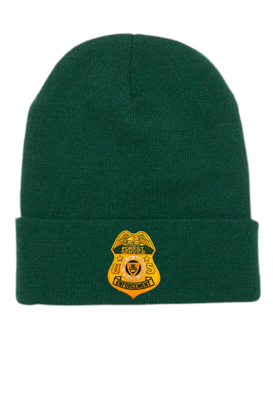 USFS ENFORCEMENT BADGE CUFFED KNIT BEANIE
