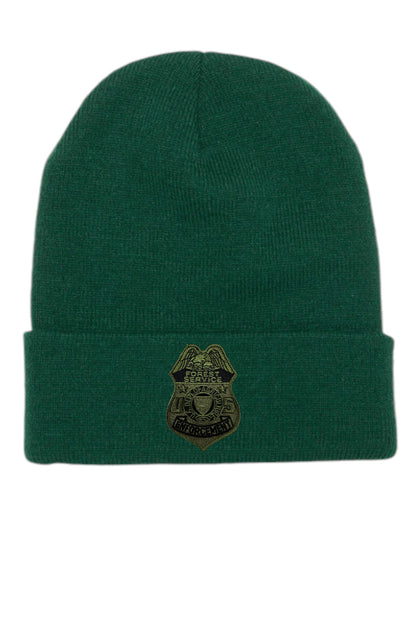USFS ENFORCEMENT BADGE CUFFED KNIT BEANIE