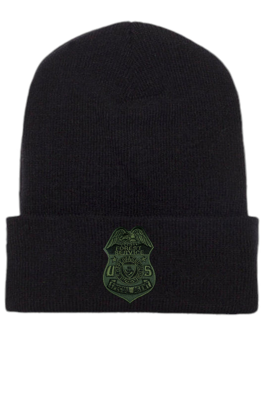USFS SPECIAL AGENT BADGE CUFFED KNIT BEANIE