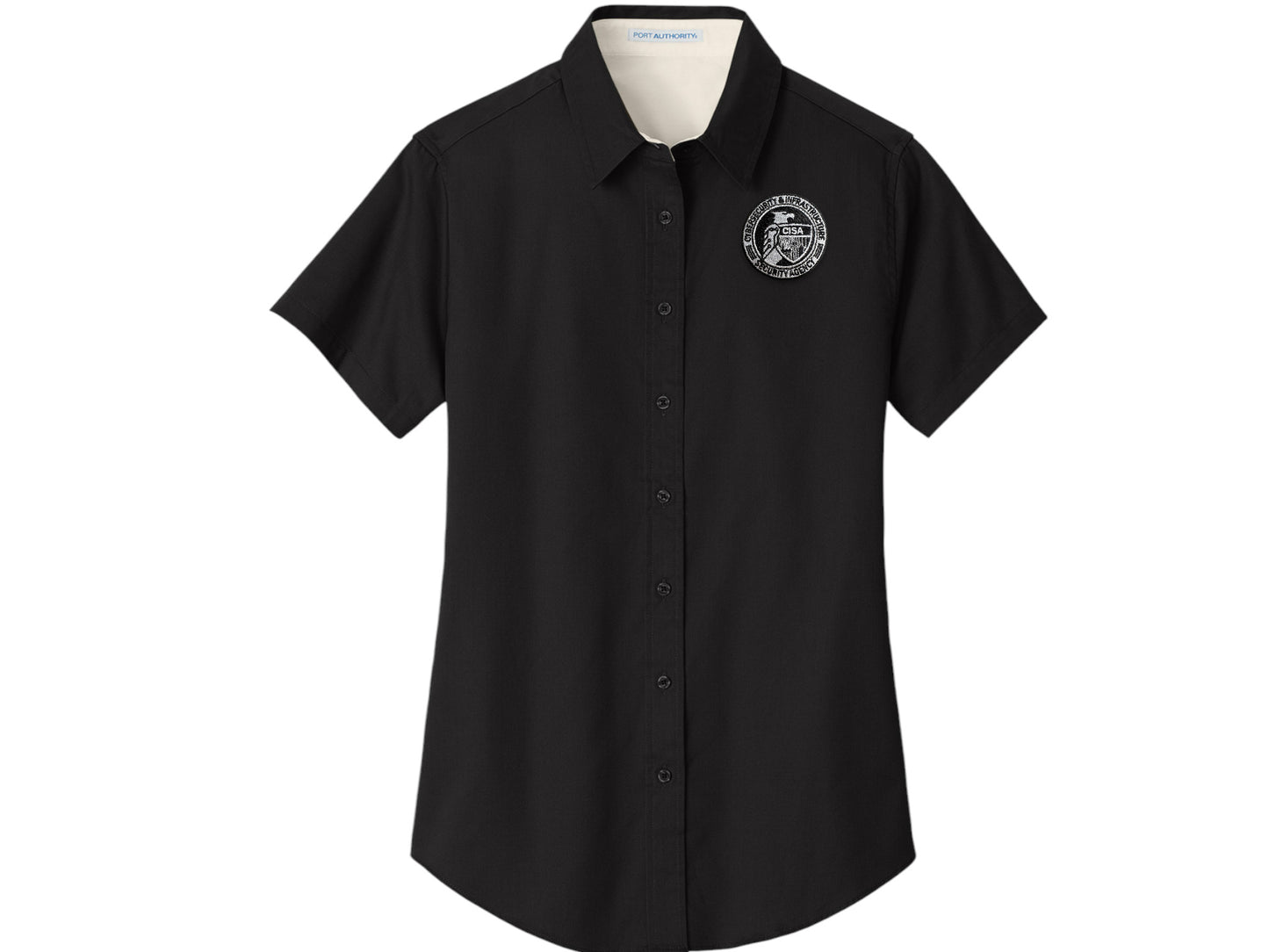 WOMEN'S CISA SEAL BUTTON UP DRESS SHIRT-L508
