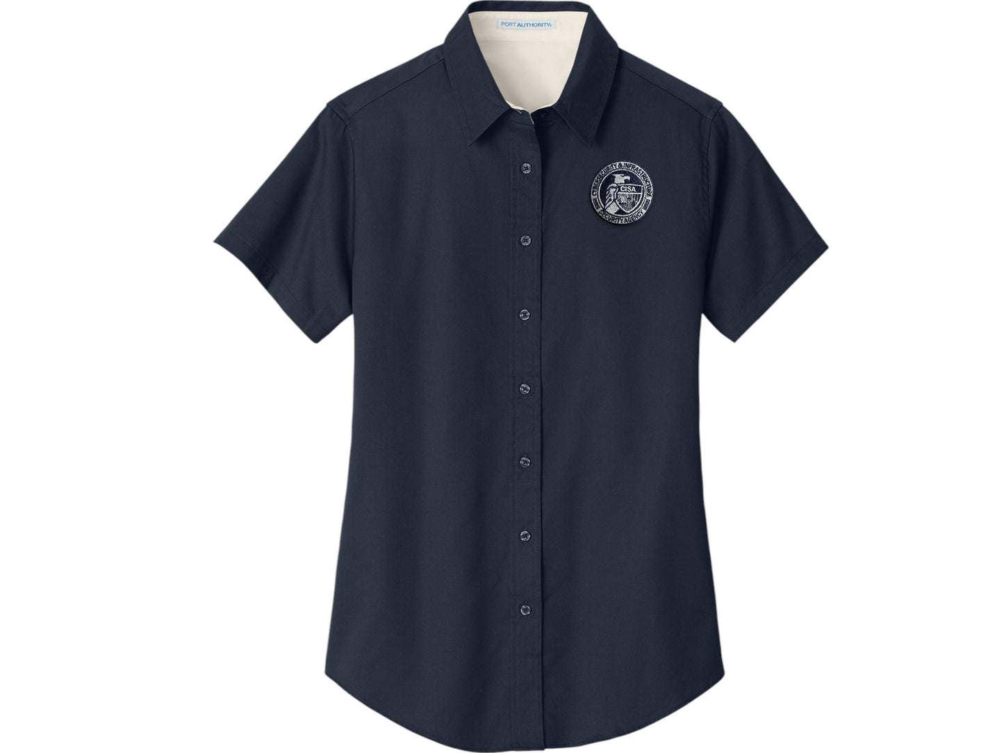 WOMEN'S CISA SEAL BUTTON UP DRESS SHIRT-L508