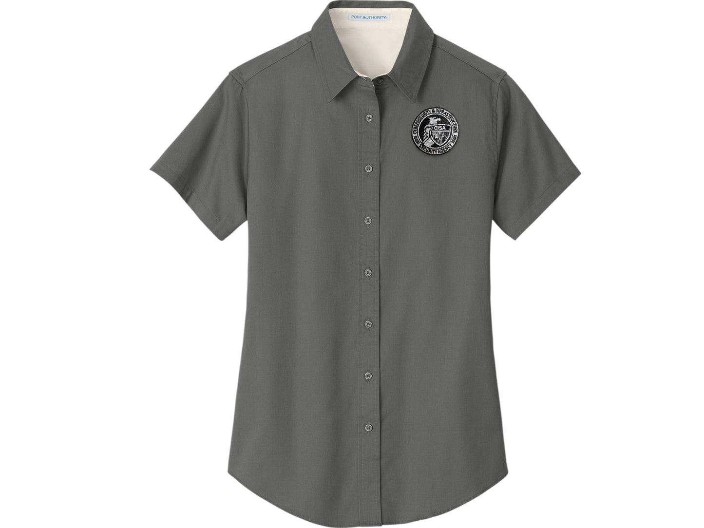 WOMEN'S CISA SEAL BUTTON UP DRESS SHIRT-L508