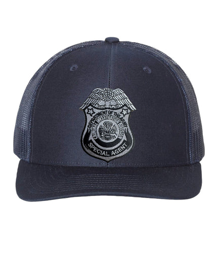 ARMY CID SPECIAL AGENT BADGE ON RICHARDSON HAT-112