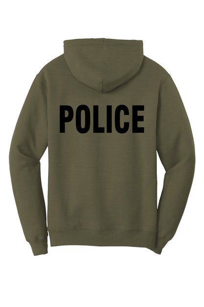 PRINTED ICE FUGITIVE OPS POLICE HOODED SWEATSHIRT 50/50 FLEECE PC78H
