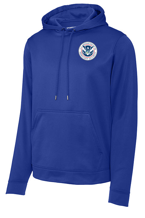 DHS PRINTED SPORT-TEK SPORT-WICK HOODED PULLOVER F244