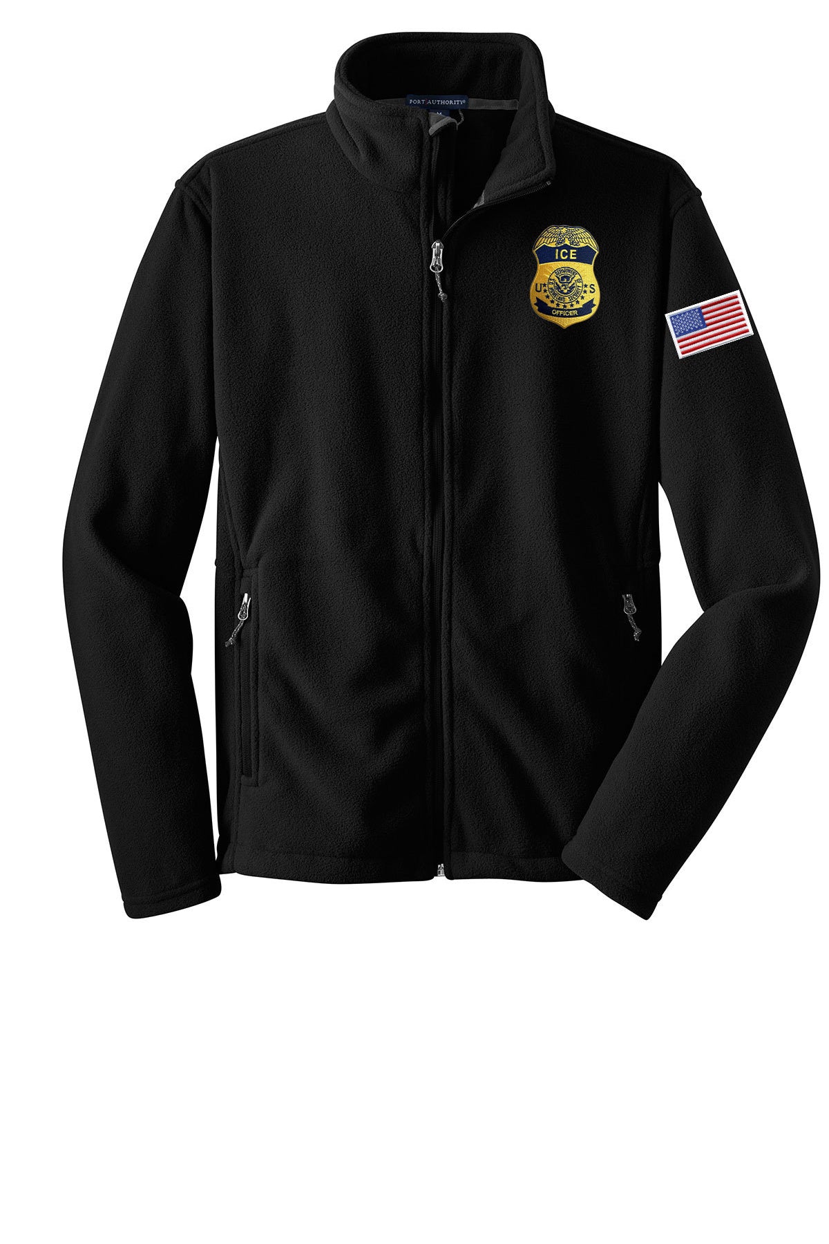 MEN'S ICE OFFICER BADGE FLEECE FULL ZIP JACKET-F217