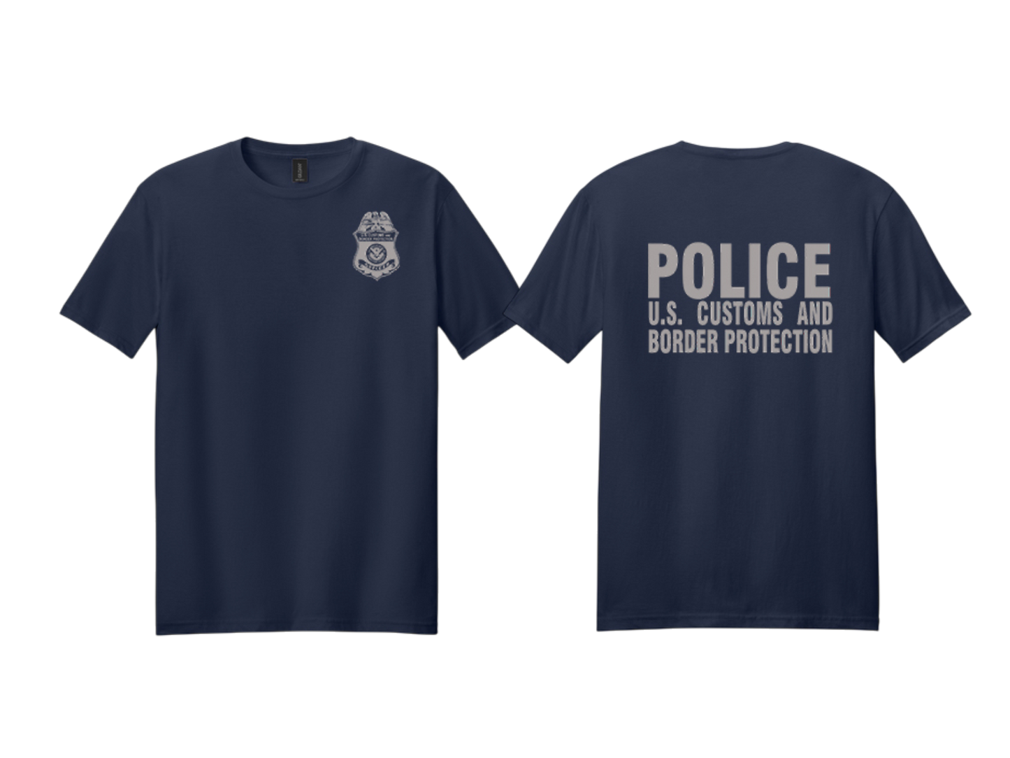 CBP OFFICER RAID GILDEN SOFTSTYLE T-SHIRT GREY INK-64000