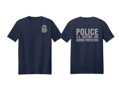 CBP OFFICER RAID GILDEN SOFTSTYLE T-SHIRT GREY INK-64000